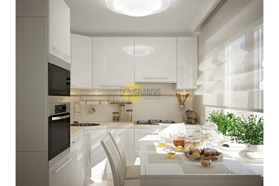 Интерьер кухни 11м2 квадратная