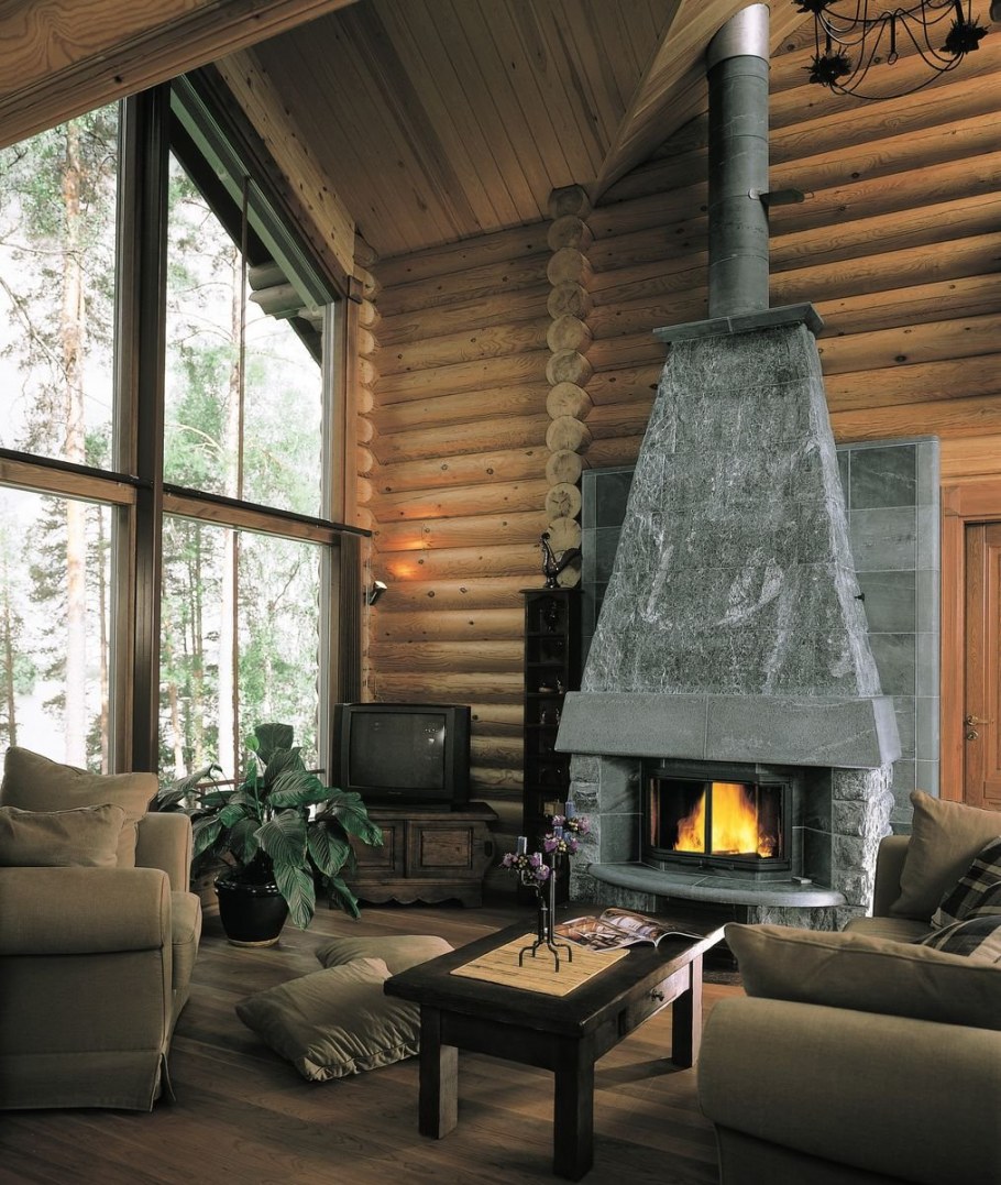 Дровяная печь-камин Kota Heater