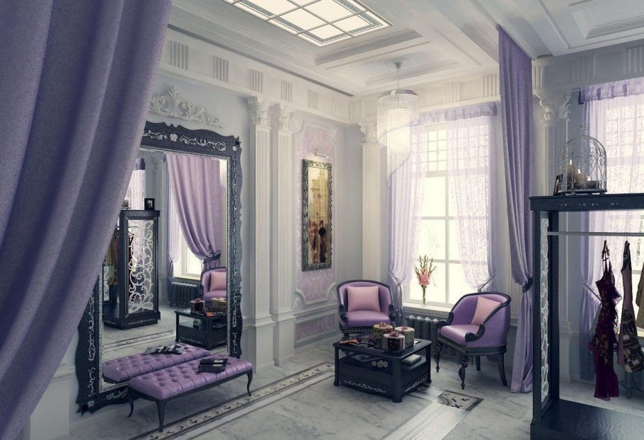 Интерьер салона красоты в классическом стиле