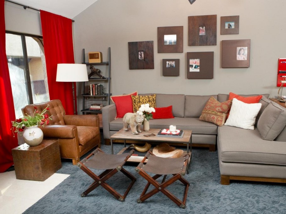 Интерьер в красных тонах