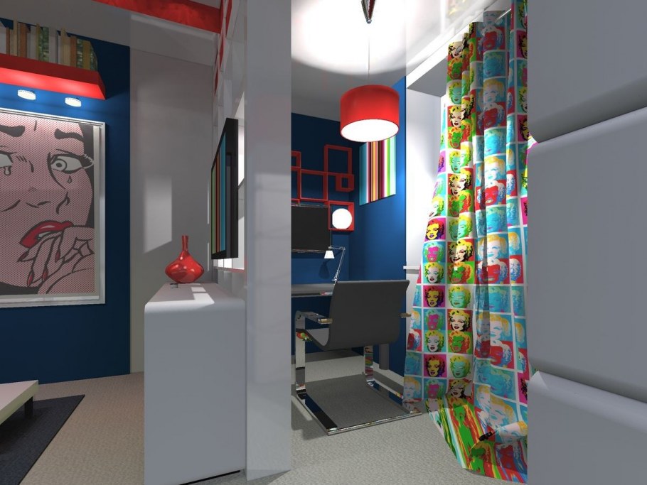 Ванная в стиле поп арт