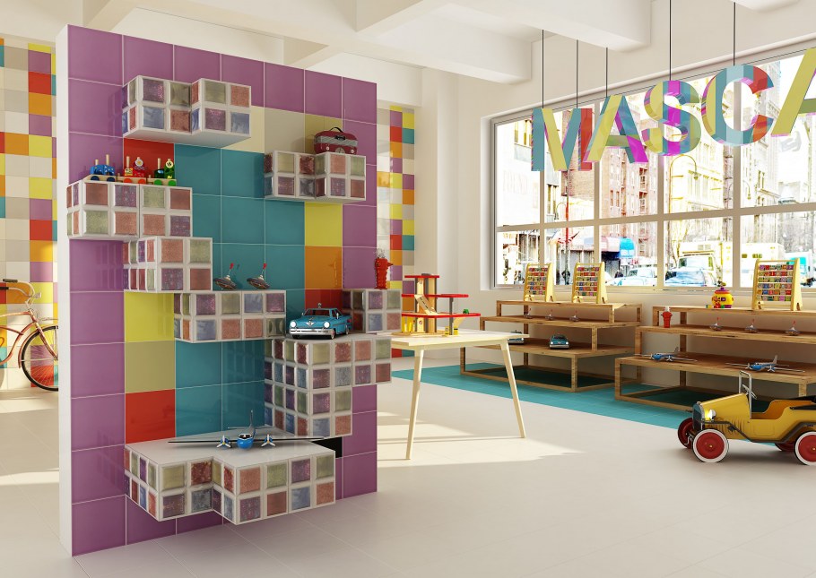 Веселый интерьер туалета