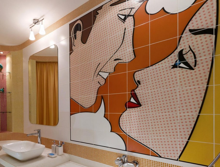 Ванная в стиле поп арт