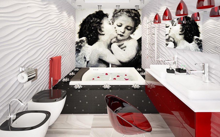 Ванна в стиле поп арт