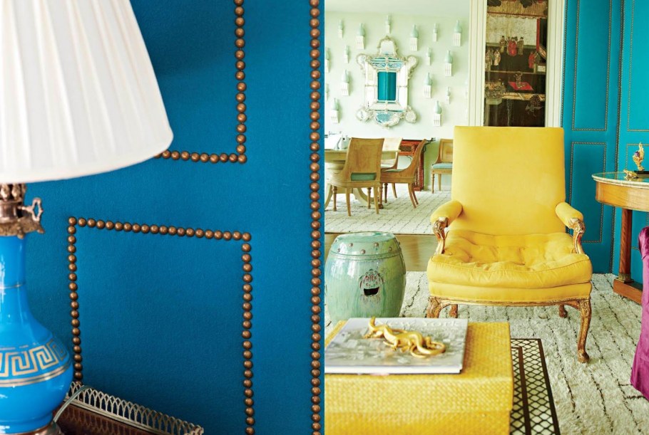 Бирюзовые шторы