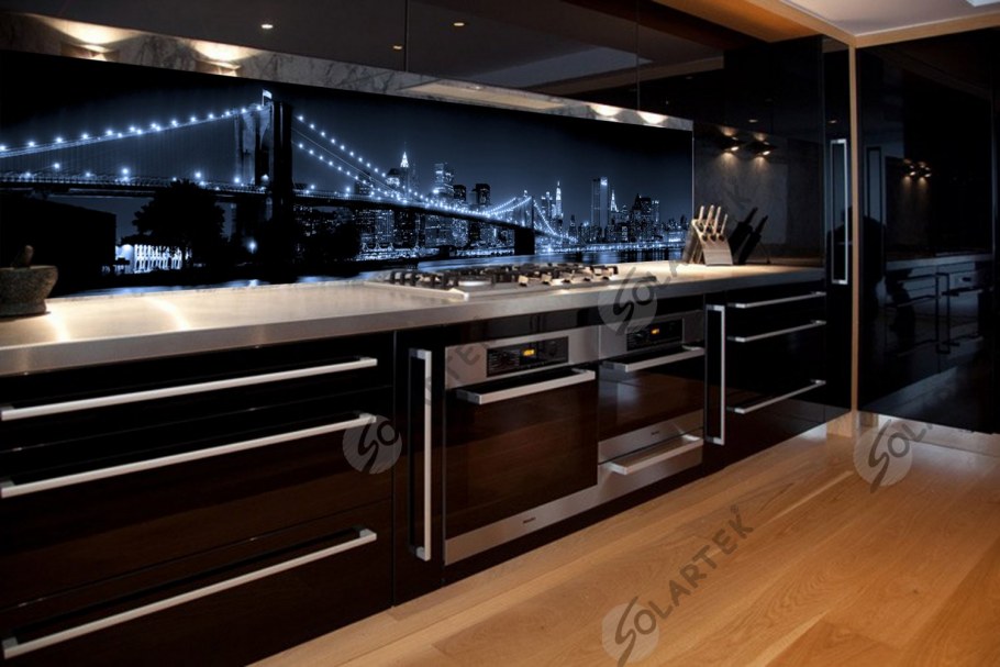 Кухня в стиле ночной город