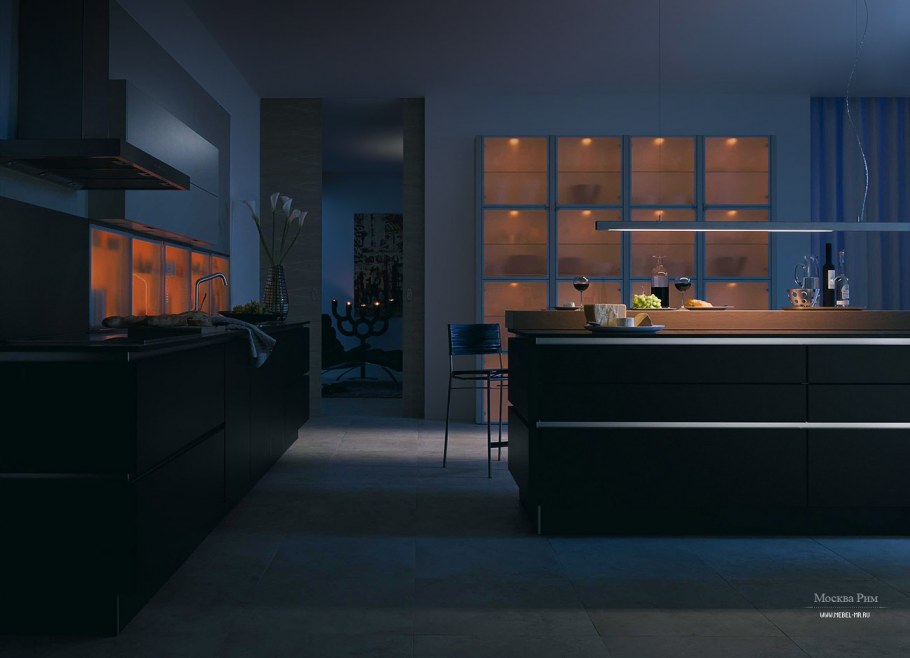 Кухня в стиле лофт 12м2