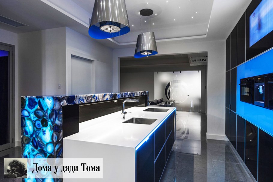 Скинали для черно белой кухни