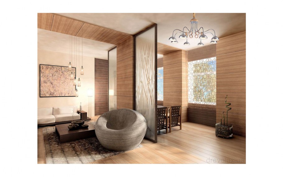 Бамбуковые панели в интерьере