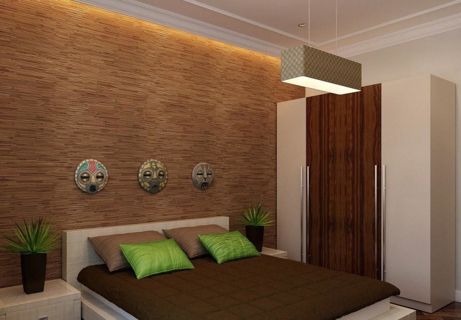 Экостиль в гостиной бамбук