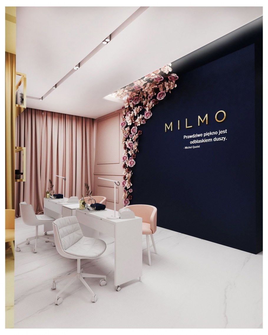 Дизайнерский проект салона красоты