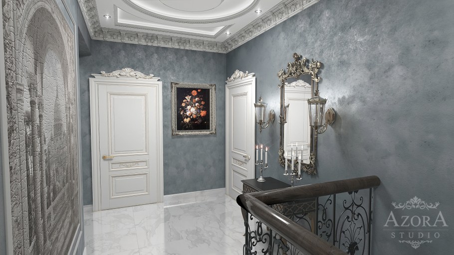 Межкомнатные двери состаренные в провансальском стиле