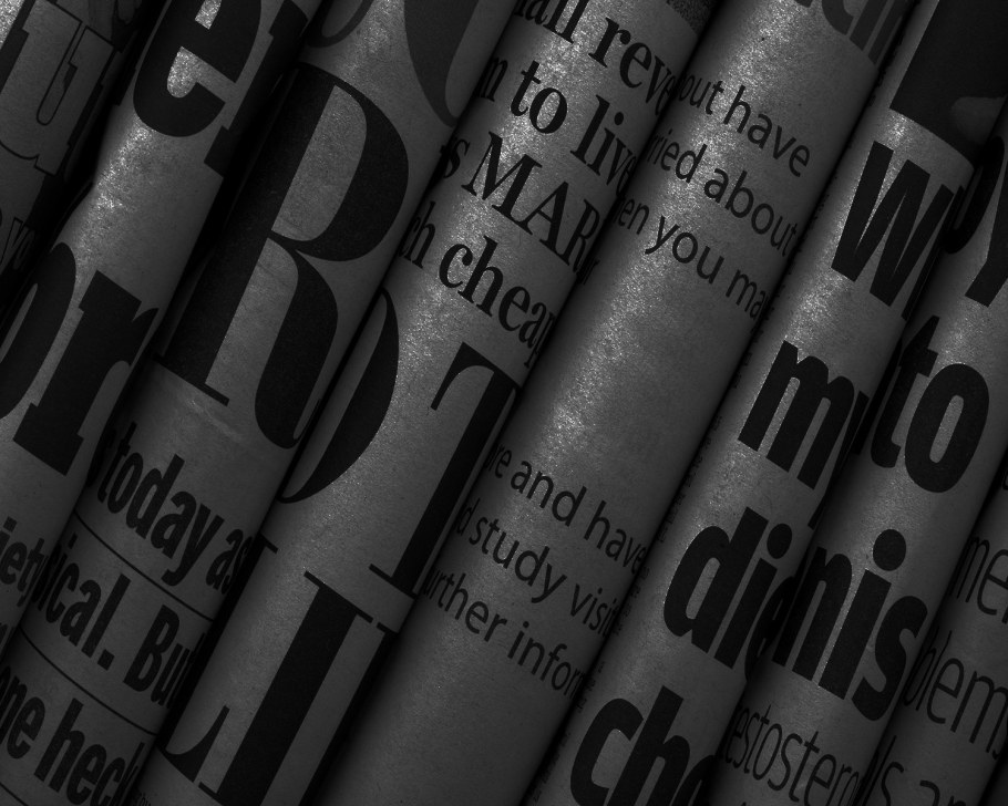 Коллаж из старых газет