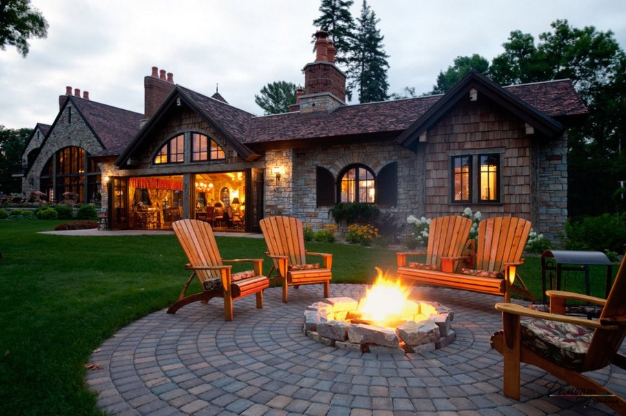 Мангальная зона с патио