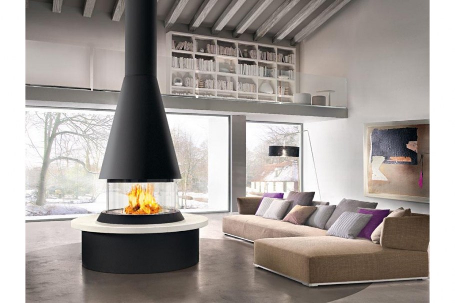 Зона патио с костром