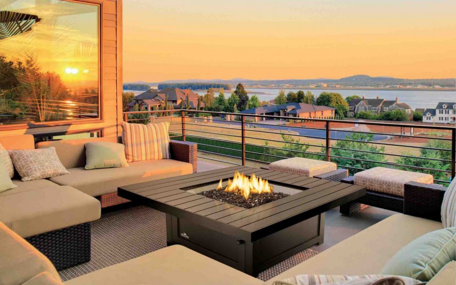 Лаунж зона на террасе