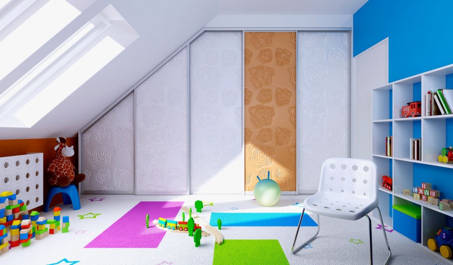 Детская на мансарде