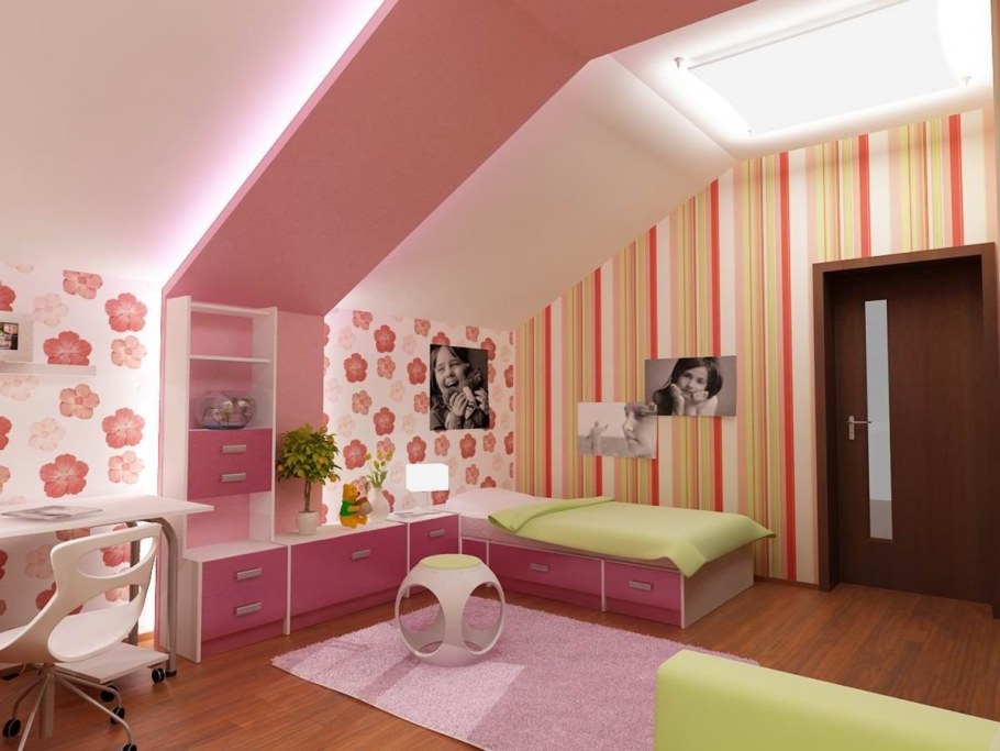 Детская на мансарде