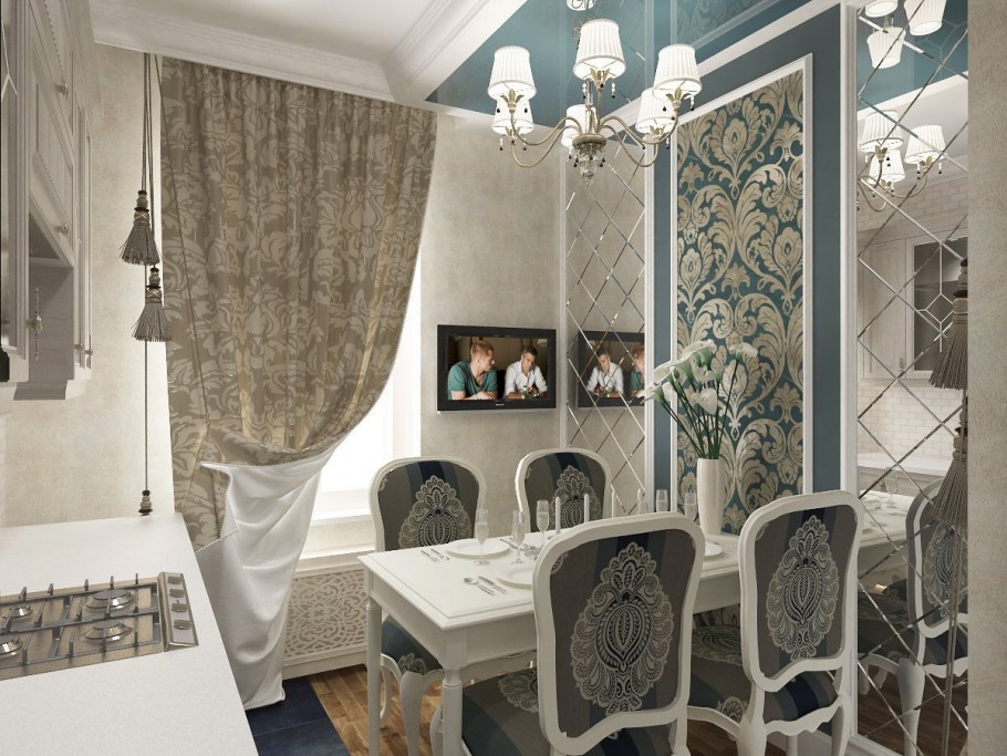 Зеркальное панно в стиле арт деко