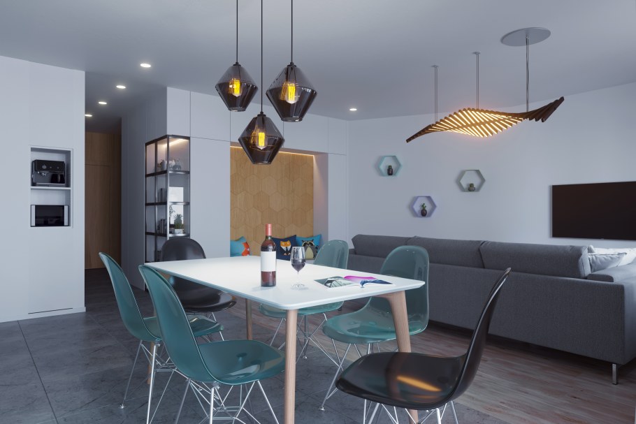 Светильник led Lighting Black 8 Lampholders