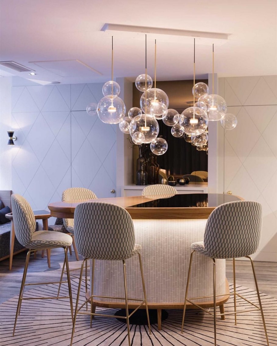 Дизайнерские люстры в интерьере