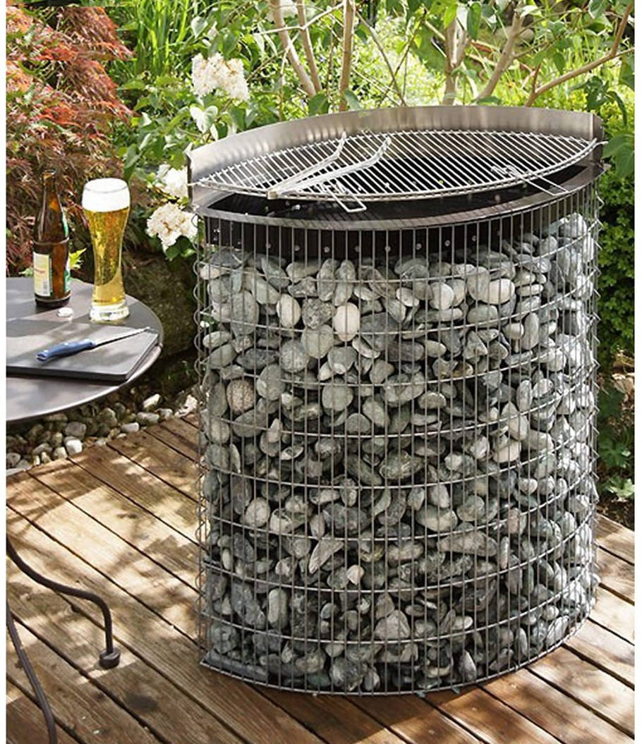 Кострище из габионов