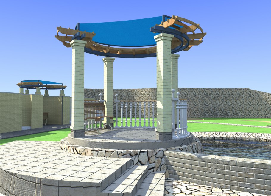 Ротонда пергола