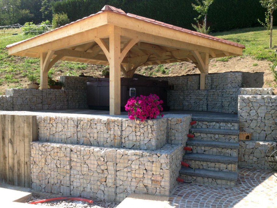 Габионные террасирование