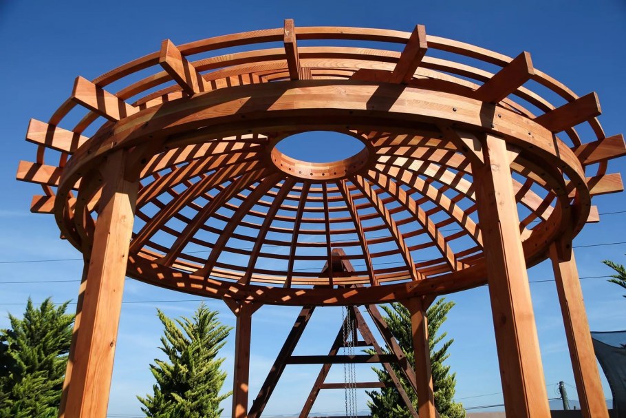 Садовая мебель из габионов