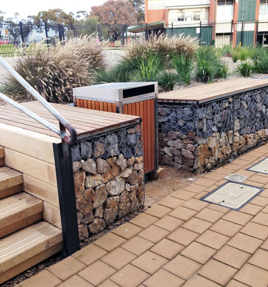 Габионы в интерьере