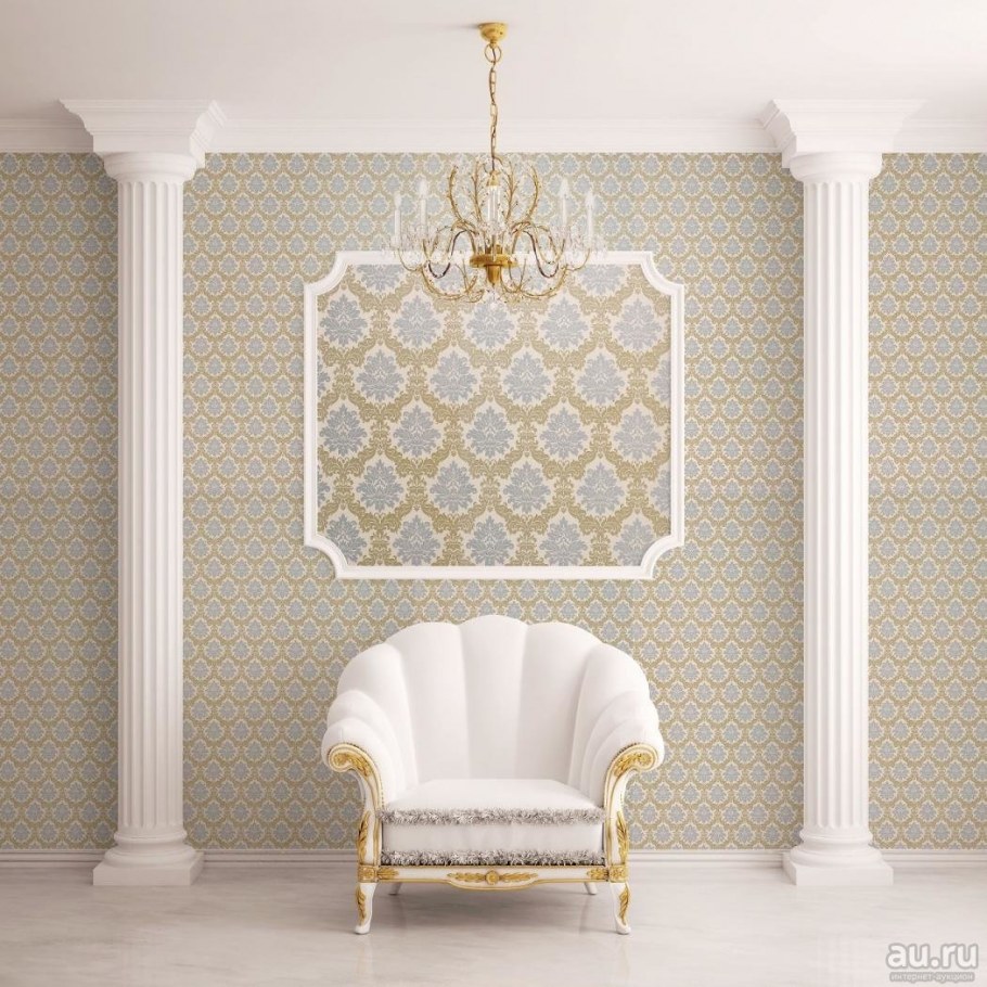 Обои с кругами для стен в интерьере