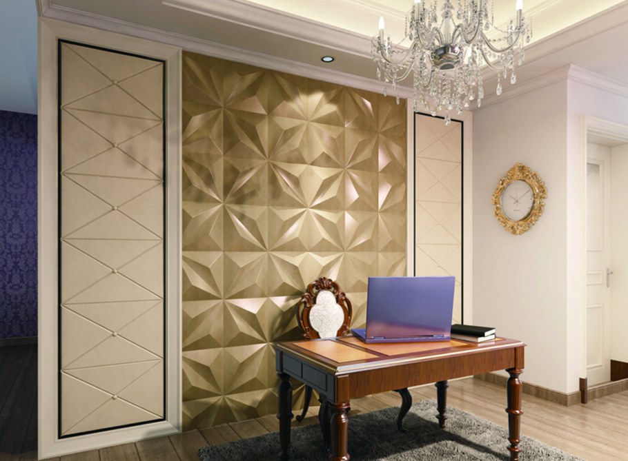 Молдинги в интерьере спальни