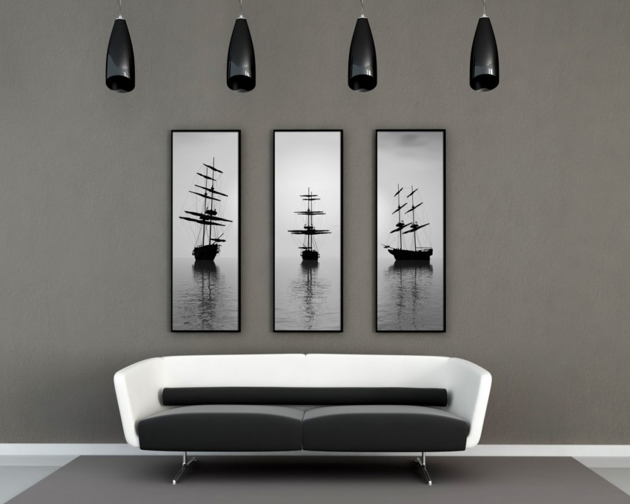 Бело черные обои для стен