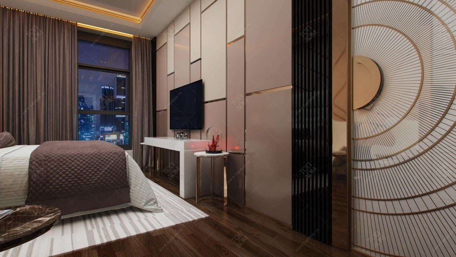 Вставки из обоев в интерьере