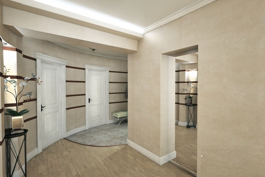 Декоративная штукатурка в коридоре