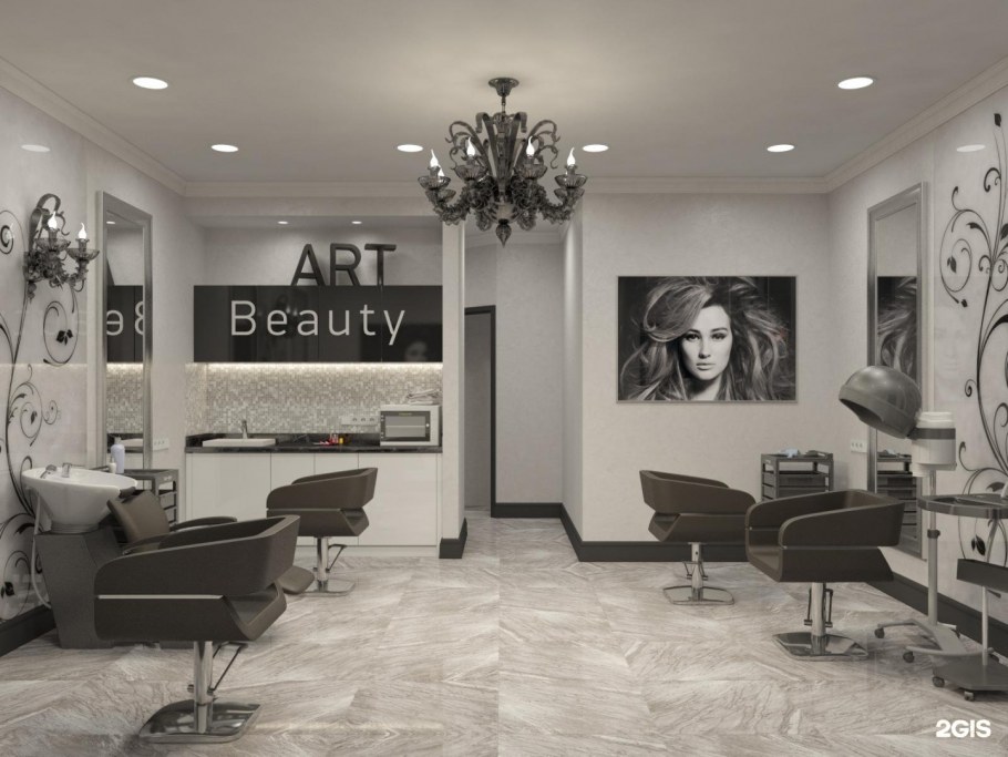 Салон красоты в белых тонах