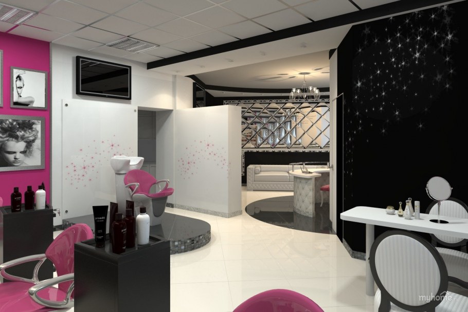 Красивый интерьер салона красоты
