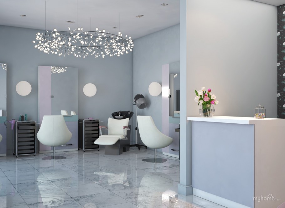 Интерьер салона красоты в классическом стиле