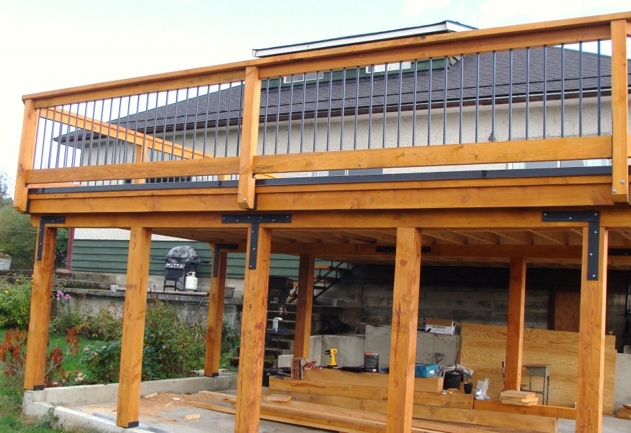 Веранда с балконом