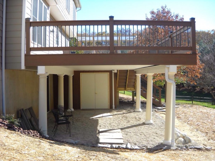 Беседки пристроенные к дому с балконом