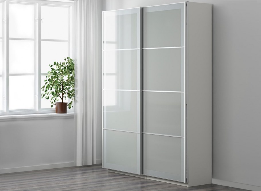 ПАКС гардероб, белый, БЕРГСБУ белый, 150x60x236 см