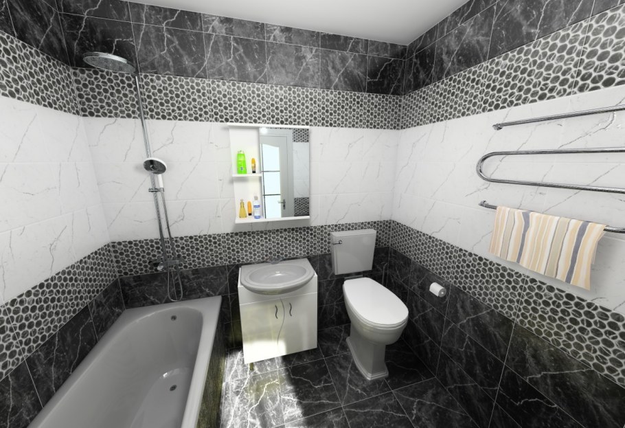 Плитка Помпеи Керамин в интерьере