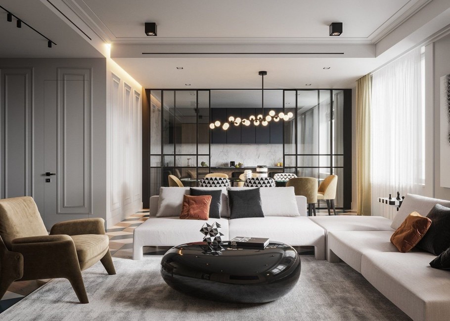 Гостиная в стиле функционализм