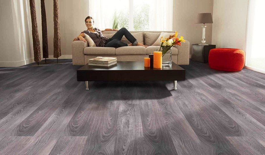 Ламинат Classen дуб Кроноте в интерьере гостиной