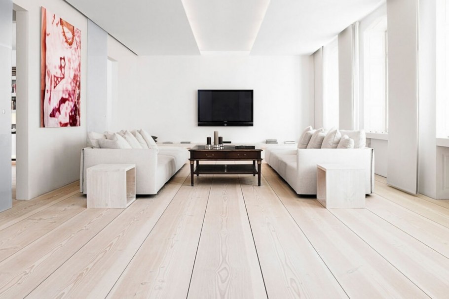 Желтый ламинат в интерьере