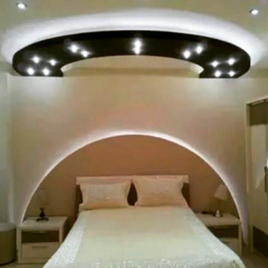 Фигура из гипсокартона для спальни