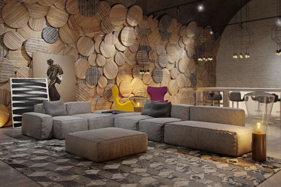 Креативная отделка стен