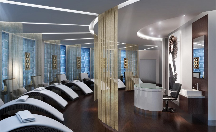 Стильный салон красоты интерьер