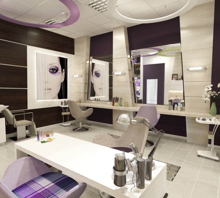 Интерьер женской парикмахерской