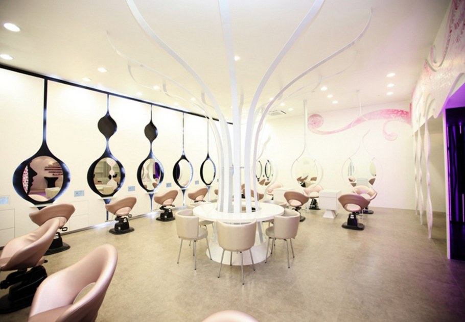 Декор интерьера салона красоты